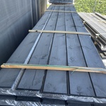 Ca. 50x Douglas zweeds rabat zwart gecoat, 23x190mm, lengte 400cm